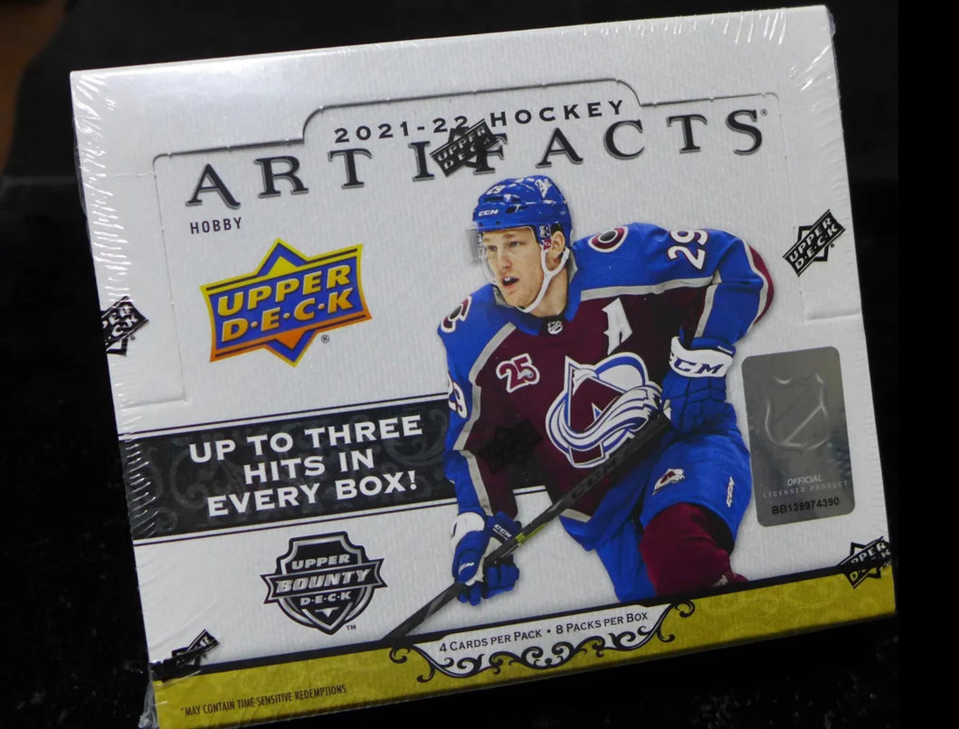 2021-22 UPPER DECK ARTIFACTS NHL FACTORY SEALED HOBBY PACK