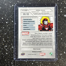 Load image into Gallery viewer, 2023 Marvel Platinum Pink Pulsar #123 Iron Man /33

