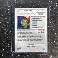 Load image into Gallery viewer, 2023 Upper Deck Marvel Platinum Pink Pulsar /33 Mole Man #5
