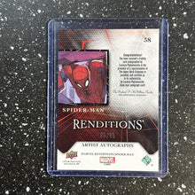 Load image into Gallery viewer, 2024 Marvel Renditions SPIDER-MAN LORENZA PIGLIAMOSCHE Artist Auto /65 #38
