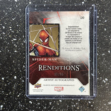 Load image into Gallery viewer, 2024 Marvel Renditions Spider-Man SPIDER-MAN w/ CLIFF RICHARDS ARTIST AUTO /65
