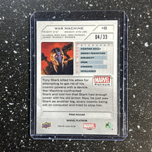 Load image into Gallery viewer, 2023 Marvel Platinum Pink Pulsar #8 War Machine /33
