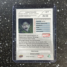 Load image into Gallery viewer, 2022 Upper Deck Marvel Platinum Pink Pulsar NIGHTMARE #d /33
