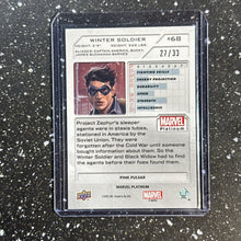 Load image into Gallery viewer, 2023 Upper Deck Marvel Platinum Pink Pulsar /33 Winter Soldier #68
