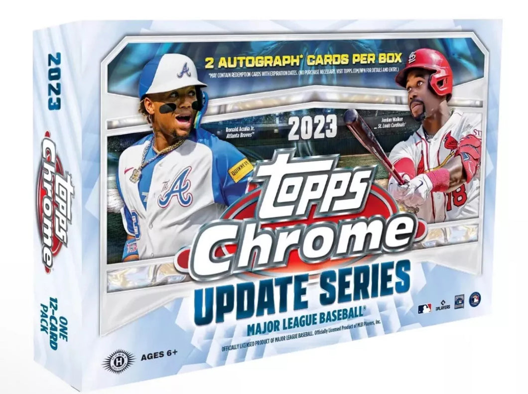 2023 Topps Chrome Update Breakers Delight 2 Autos Hobby Box