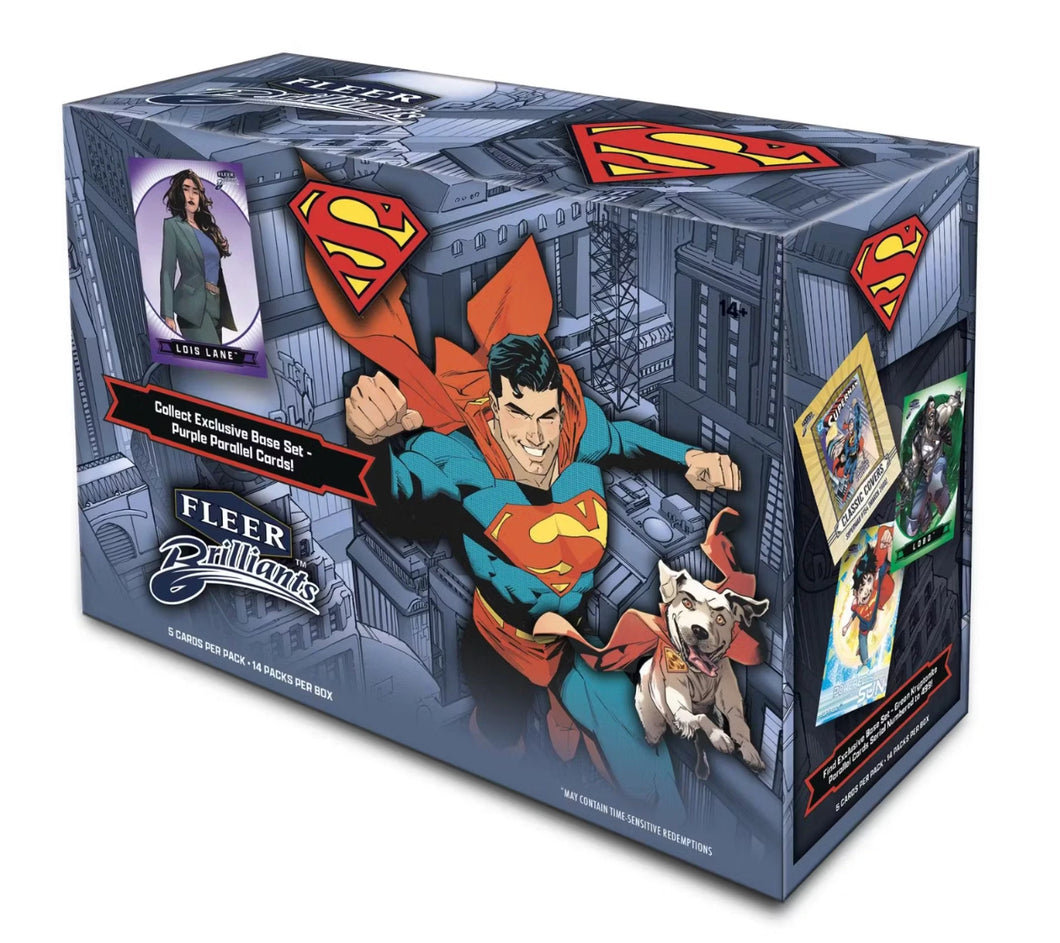 2025 Upper Deck Fleer Brilliants Superman 14-Pack Mega Box
