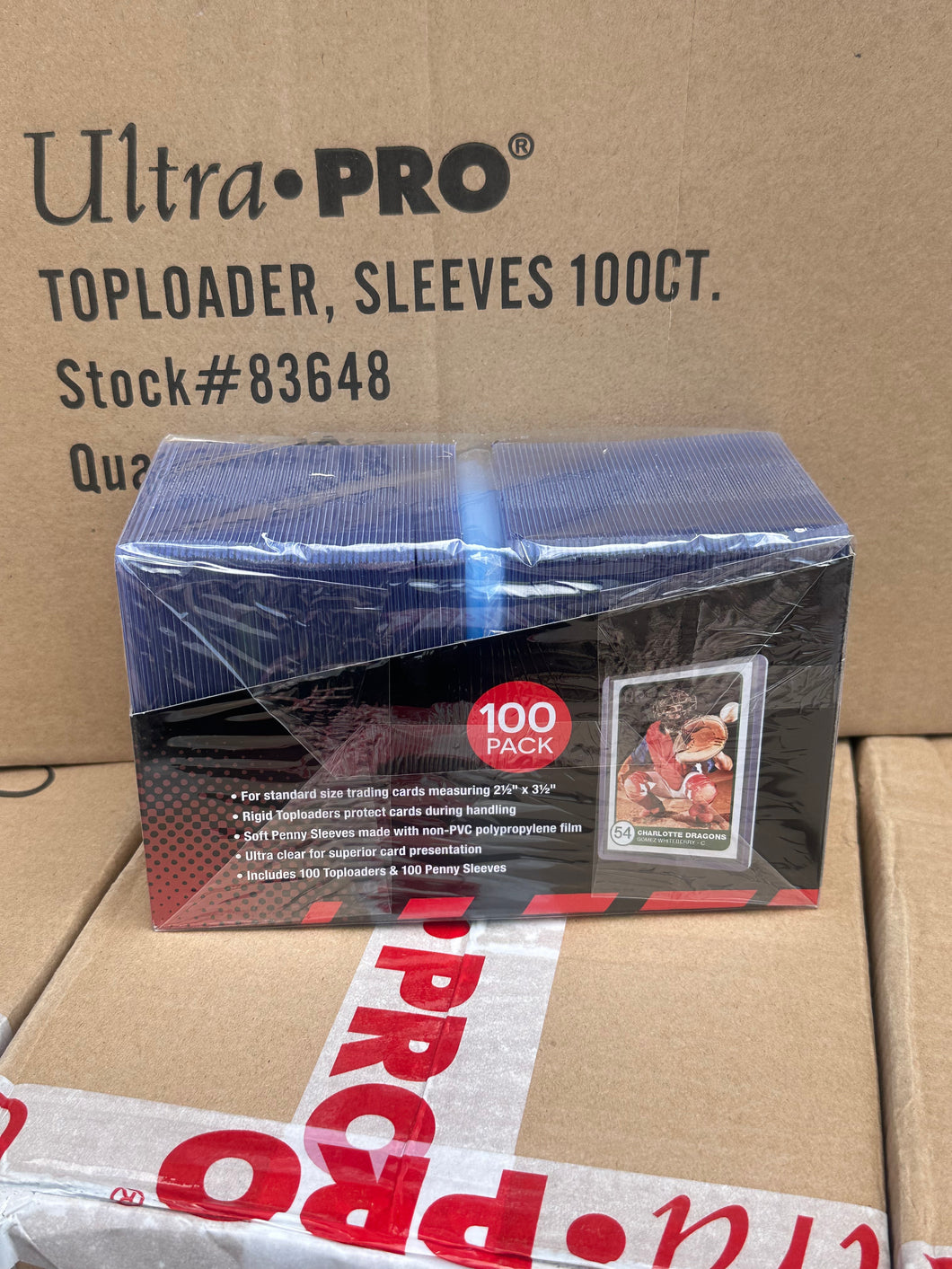 Ultra Pro 100 Toploaders + 100 Sleeves