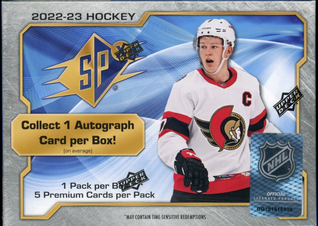 2022/23 Upper Deck SPx Hockey Hobby Box